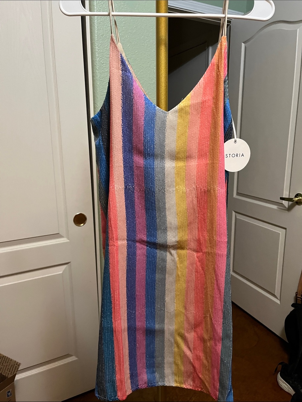 Storia Multistripe Dress NEW women’s Sz Small